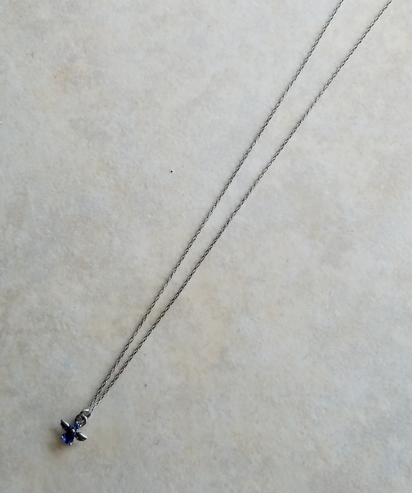 Silver angel necklace